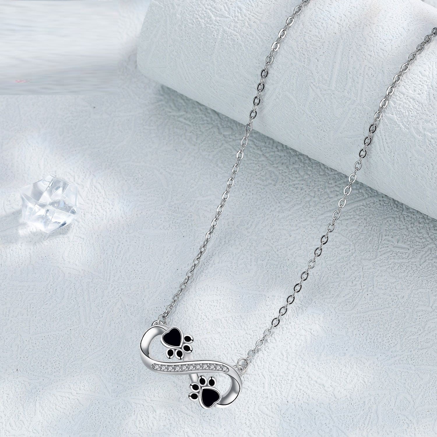 Halskjede Kjærlighetspote | Cubic zirconia