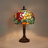 BLOMSTERGLANS | Fargerik lampe i herdet glass