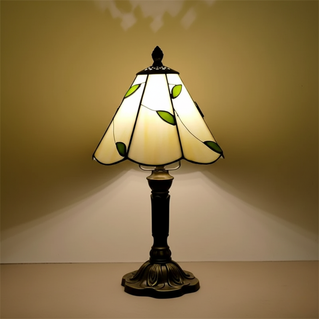 Løvet | retro glasslampe med løvmotiv