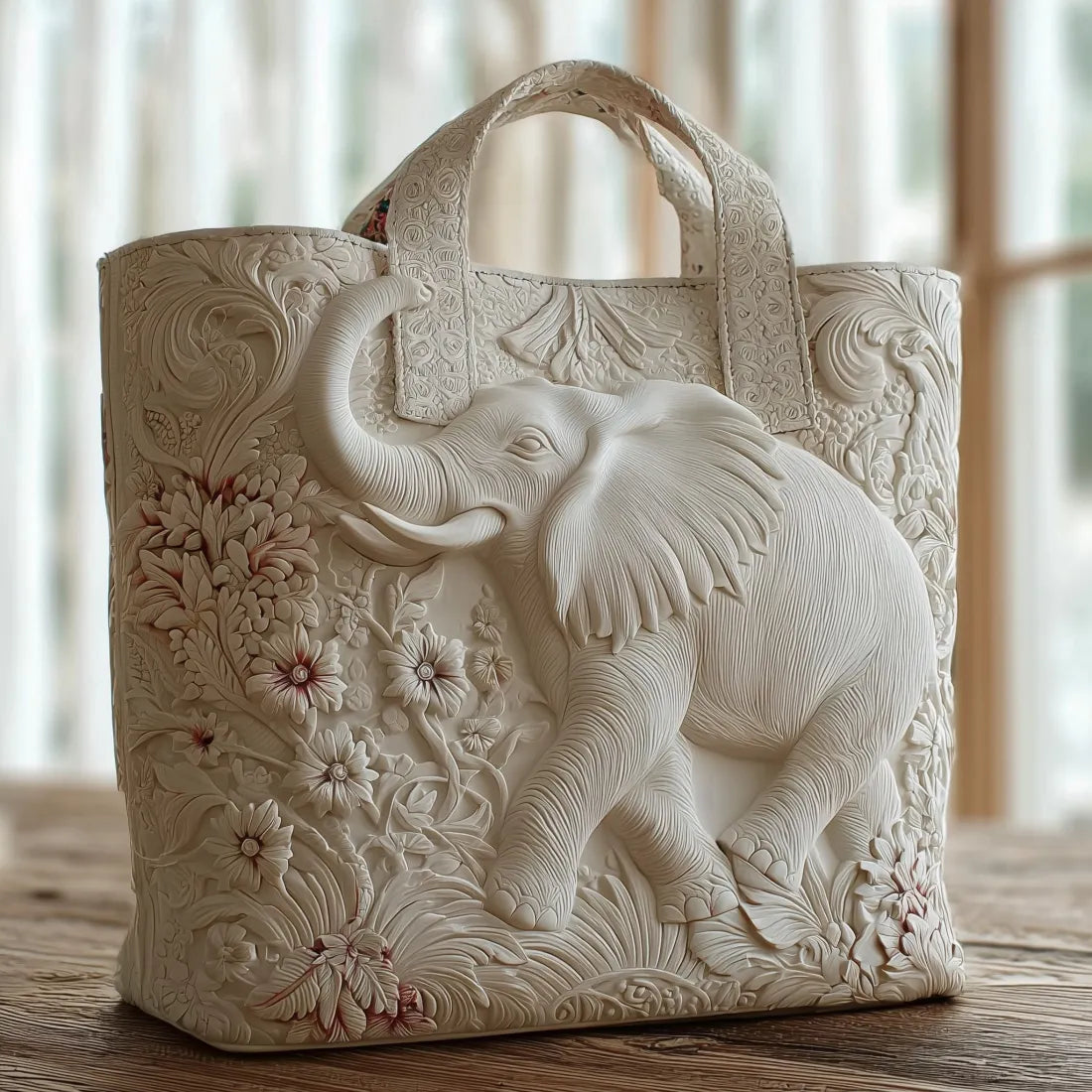 Håndlaget veske – elefant