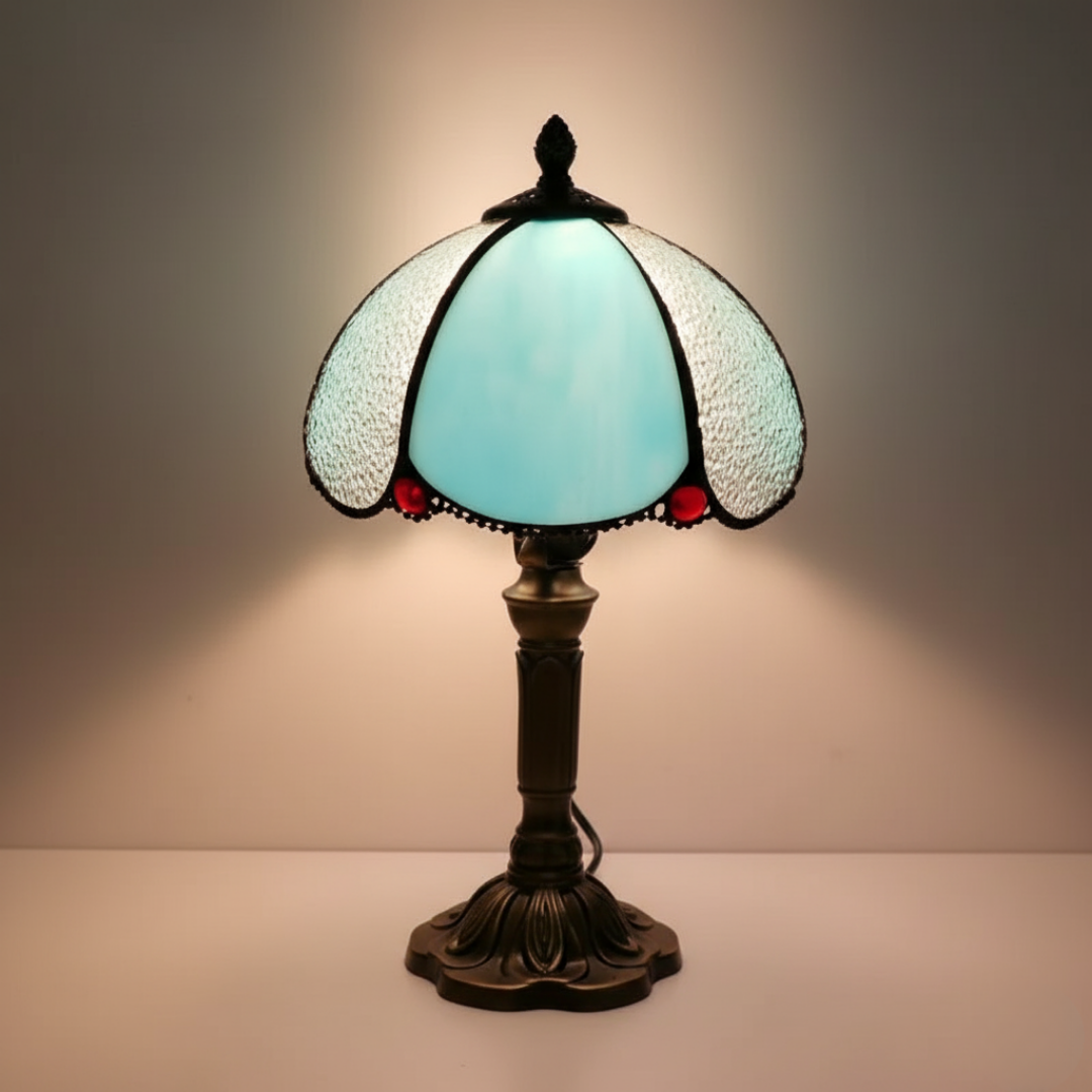 Himmelsblå | Blå glasslampe