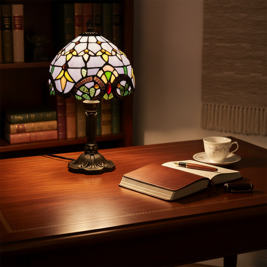 FARGEPRAKT | klassisk fargerik bordlampe