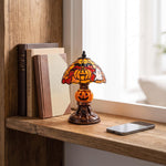 Tiffany-stil lampe med gresskar