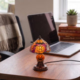 Tiffany-stil lampe med gresskar