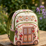 Quiltet ryggsekk – Blomstrende karavane