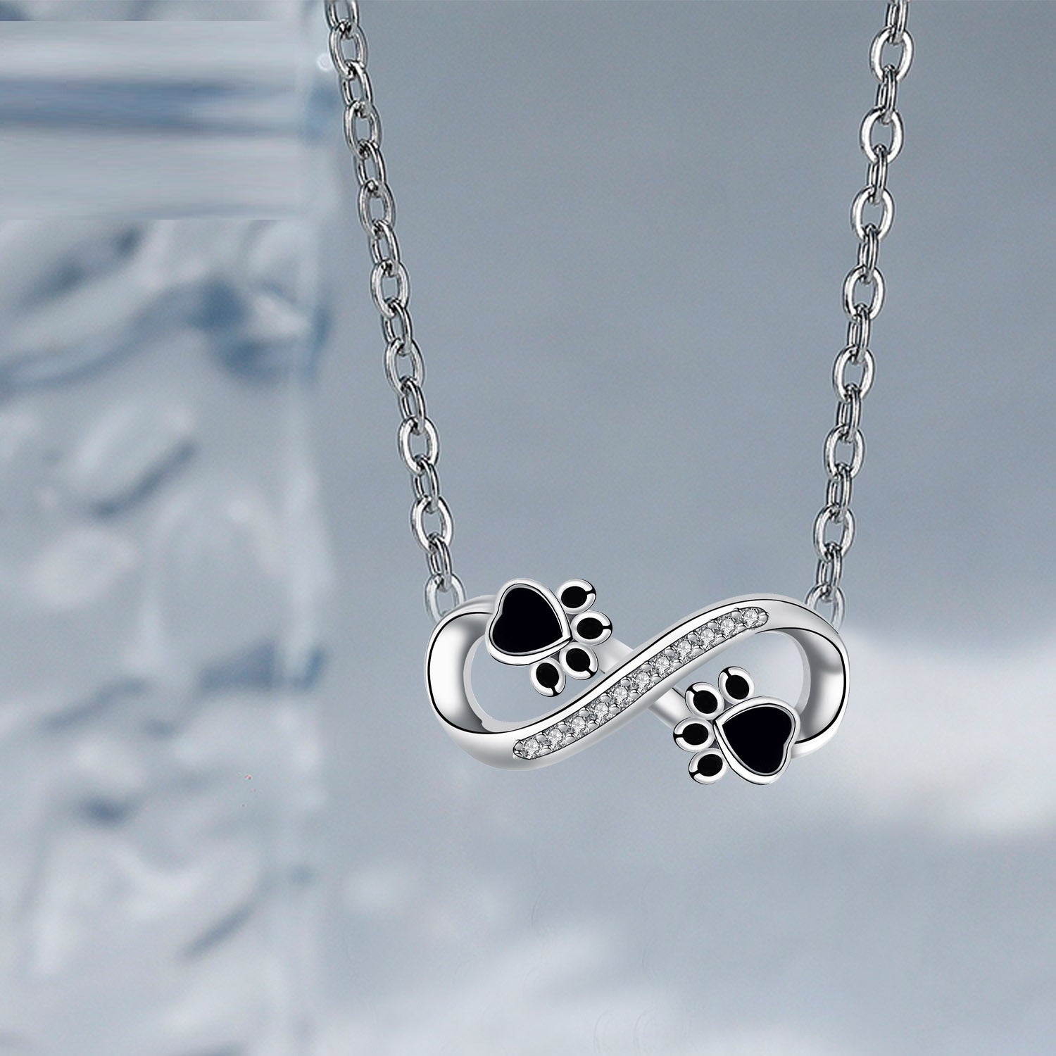 Halskjede Kjærlighetspote | Cubic zirconia