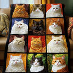 Gullig kattunge pledd
