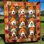Quiltet sengeteppe – Sjarmerende beaglehunder
