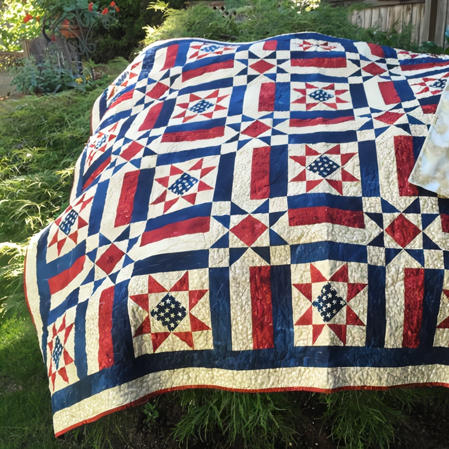 Amerikansk patchworkpledd