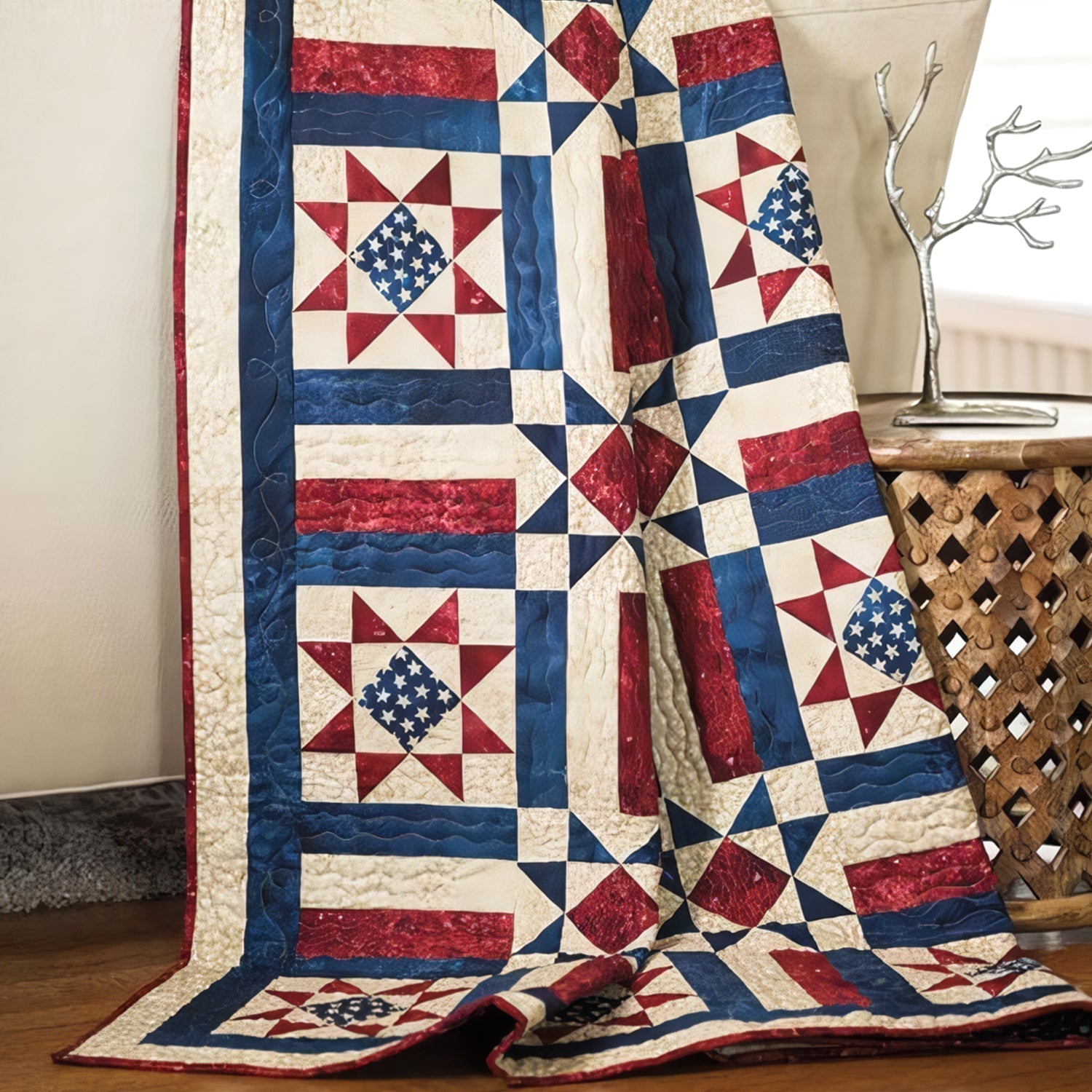 Amerikansk patchworkpledd