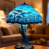 BLÅGLANS | blå bordlampe med mystisk look