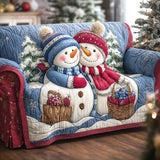 Nanna – quiltet sofatrekk med julmotiv