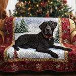 Lisbeth-Marie - quiltet sofatrekk svart labrador