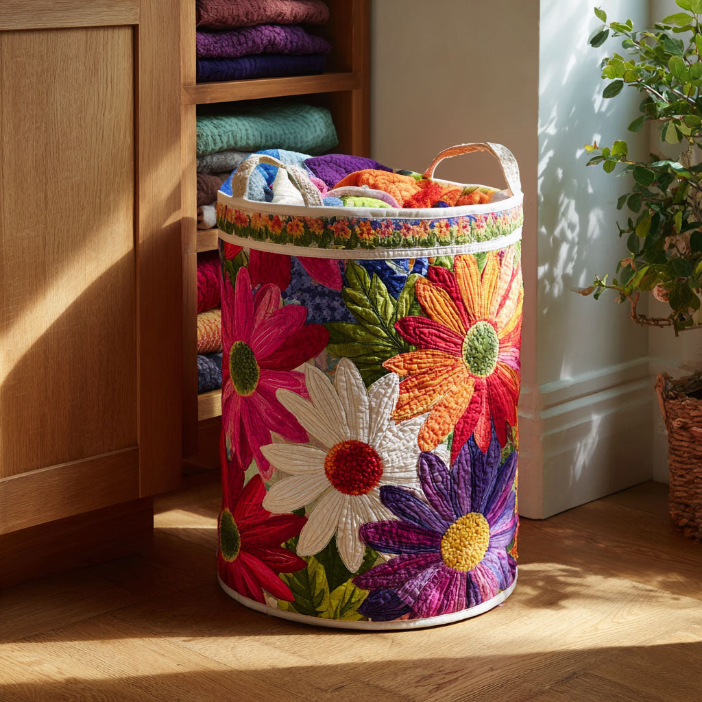 Blomster skittentøyskurv