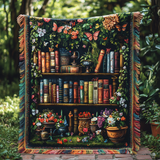 Edel - quiltet pledd bibliotekets blomster