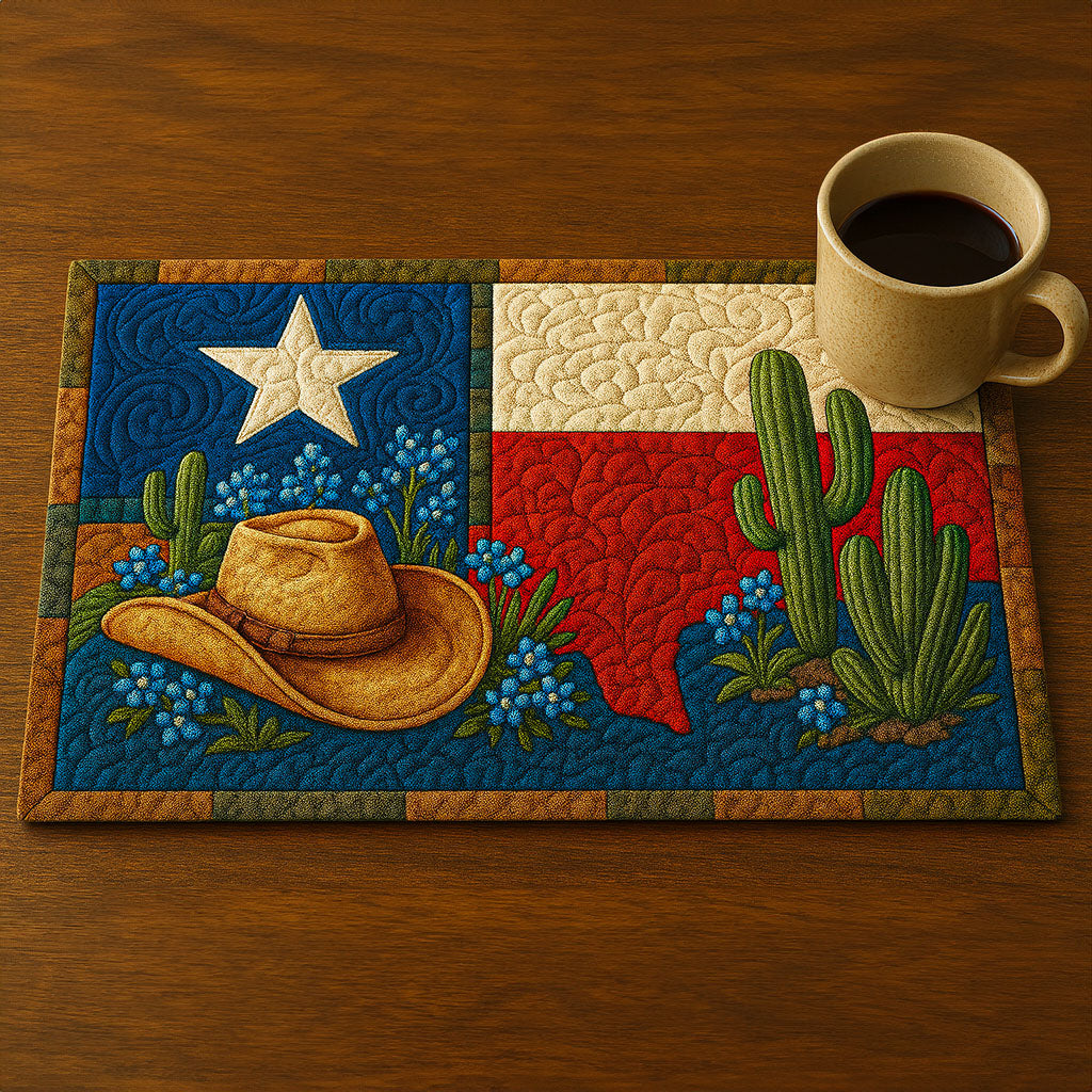 Quiltet bordløper – Texas ånd