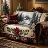 Emilia - quiltet sofatrekk julemotiv