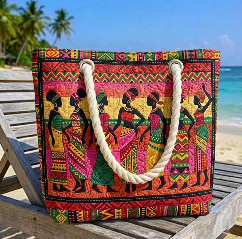 Håndlaget strandveske | Melaninens dronninger