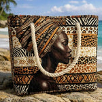 Håndlaget strandveske | Melaninens dronning