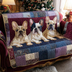 Lilly – quiltet sofatrekk fransk bulldogg