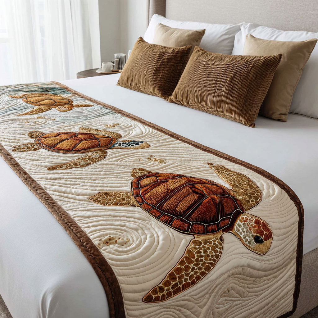 Charlotte – Quiltet sengeteppe – Strandmuslinger