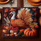 Quiltet bordløper – Kalkun til Thanksgiving