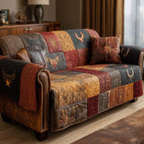 Gertruds sofatrekk | Quiltet med rodeo-rustikk stil