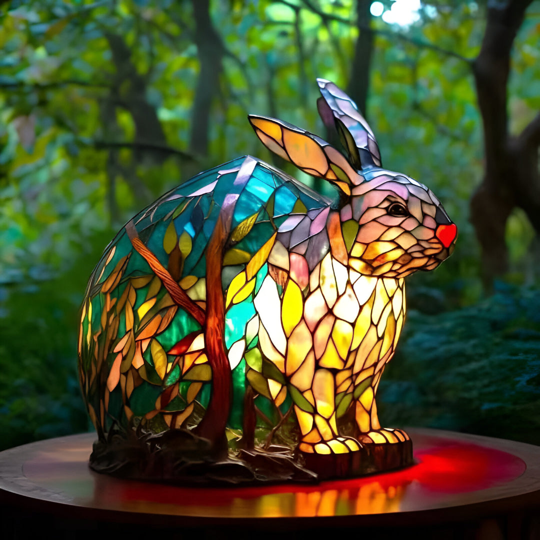 Pomppu | fargerik lampe med kanin