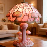 ROSEGLØD | rosa bordlampe med myk lyseffekt