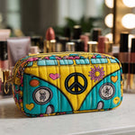 Quiltet toalettveske – fredens buss