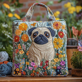 Mops i blomsterveske