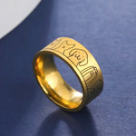 Bred ring med hundemotiv | Gravert damemodell
