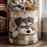 Sovende schnauzer – Skittentøyskurv
