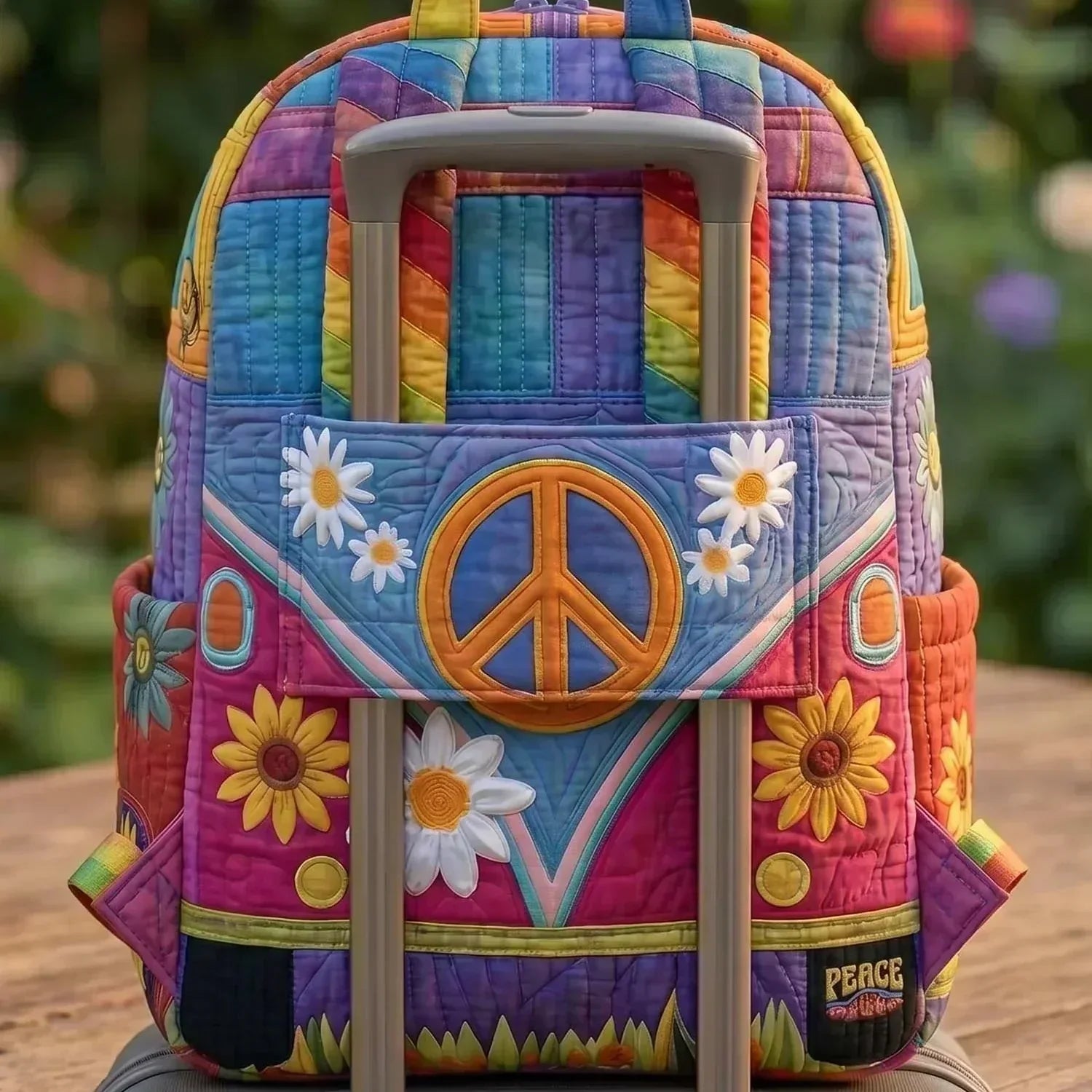 Quiltet ryggsekk – Hippiebuss