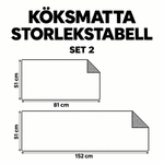 Sklisikker kjøkkenmatte – vinterstjerne