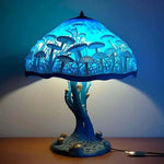 BLÅGLANS | blå bordlampe med mystisk look