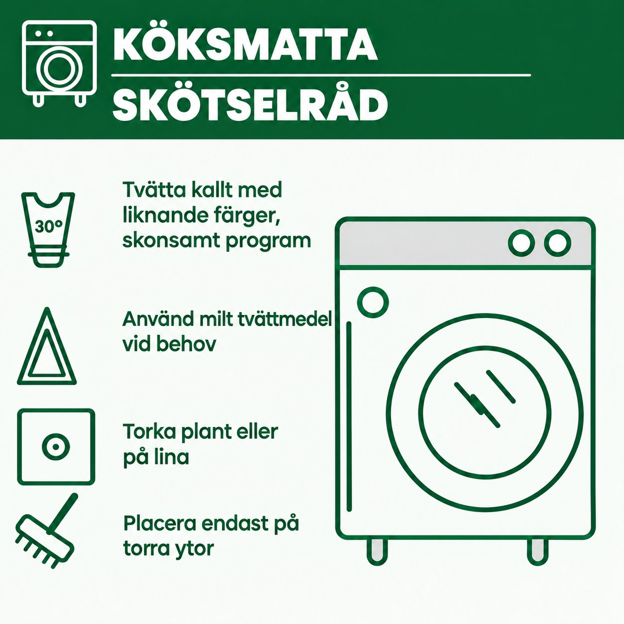 Sklisikker kjøkkenmatte – Kolibri og blomster