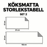 Sklisikker kjøkkenmatte – Kolibri og lett atmosfære