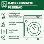Kjøkkenmatte sklisikker – Poteavtrykk