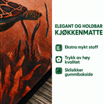Sklisikker kjøkkenmatte – varm horisont