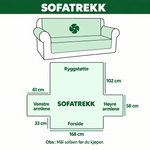 Valborg – quiltet sofatrekk vinterlandskap