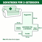 Ann – quiltet sofatrekk julete dachshund