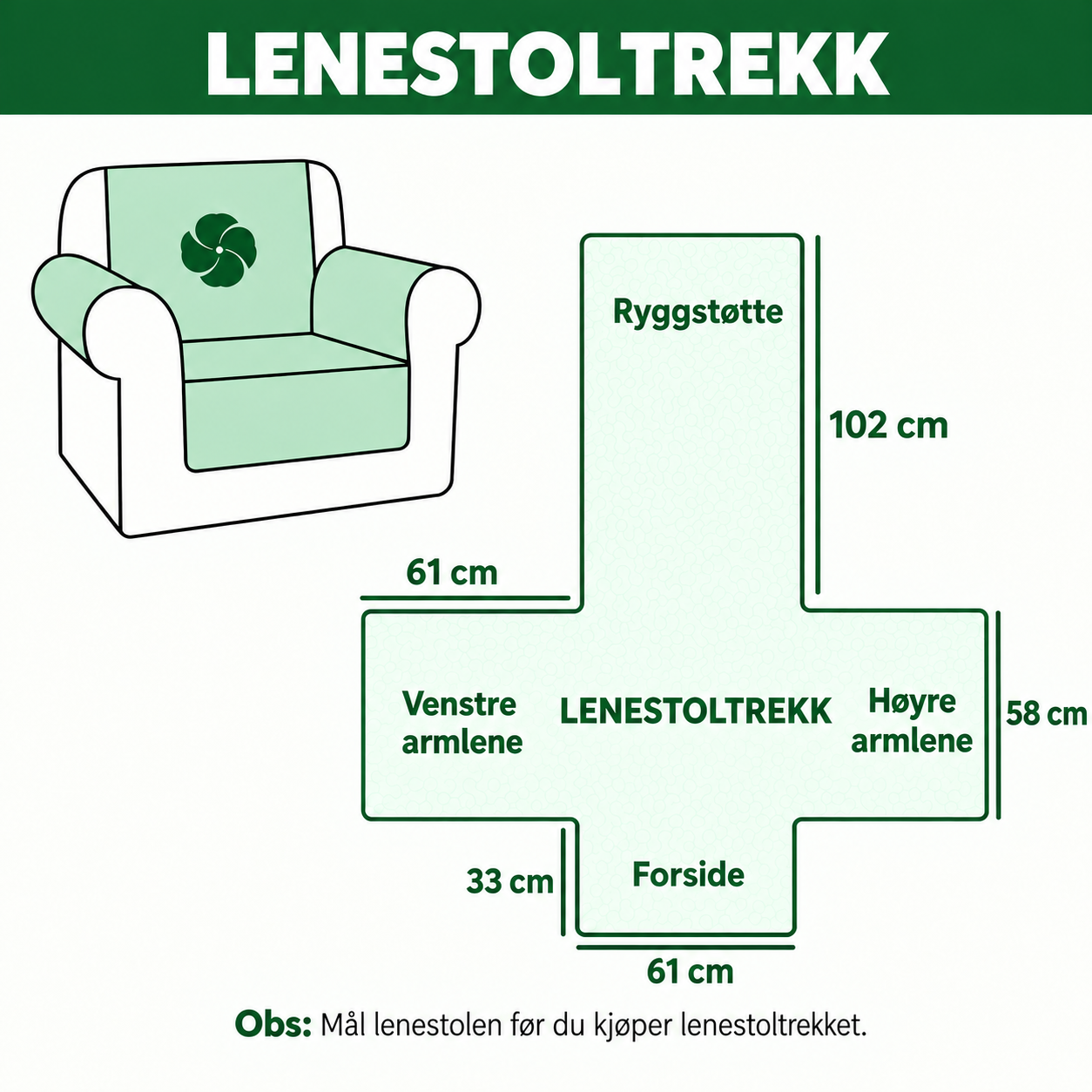 Beata - quiltet sofatrekk iskalde helger