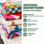 Edel - quiltet pledd bibliotekets blomster