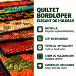 Quiltet bordløper - Magisk jul