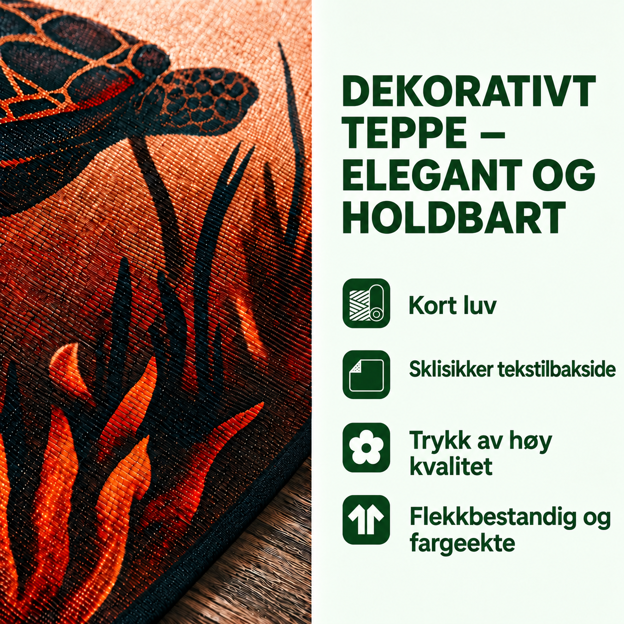 Bertha – dekorativt teppe – alpegigant