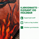 Sklisikker kjøkkenmatte – tradisjonelt mønster