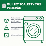 Quiltet toalettveske – drømmende kronblad