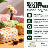 Quiltet toalettveske – Skjøre gress