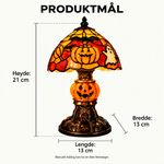 Tiffany-stil lampe med gresskar